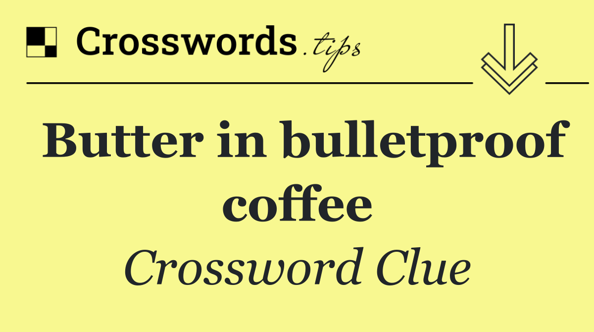 Butter in bulletproof coffee