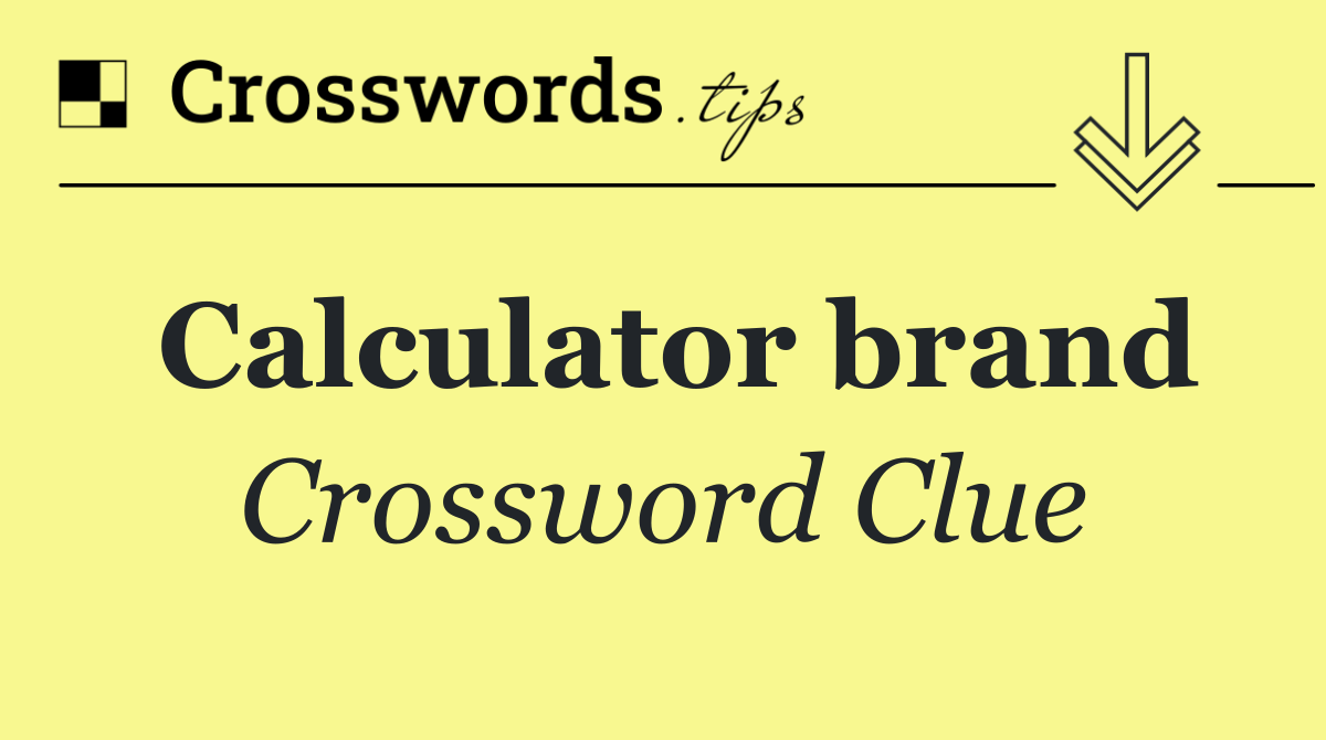 Calculator brand
