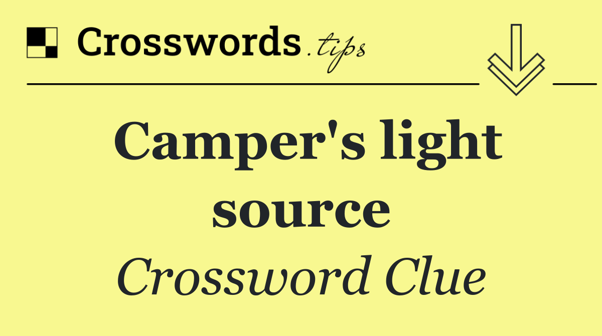 Camper's light source