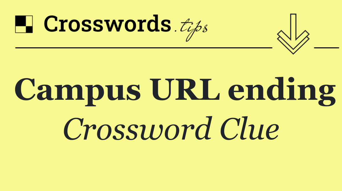 Campus URL ending