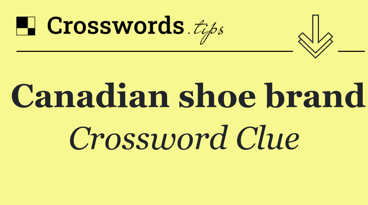 Canadian shoe brand