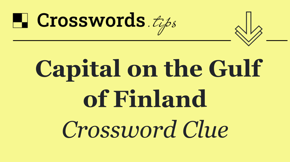 Capital on the Gulf of Finland