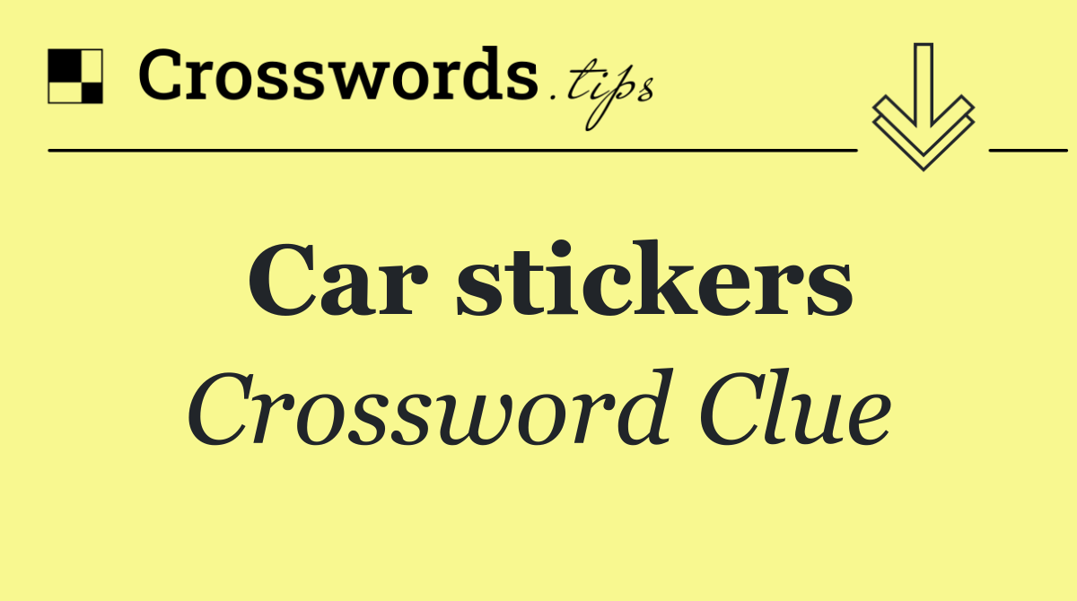 Car stickers