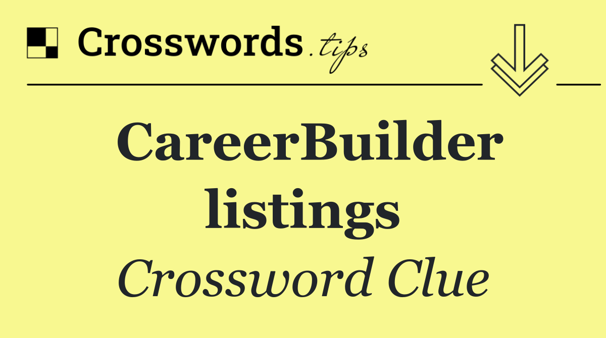 CareerBuilder listings