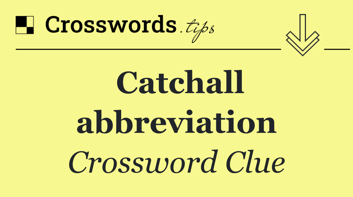 Catchall abbreviation
