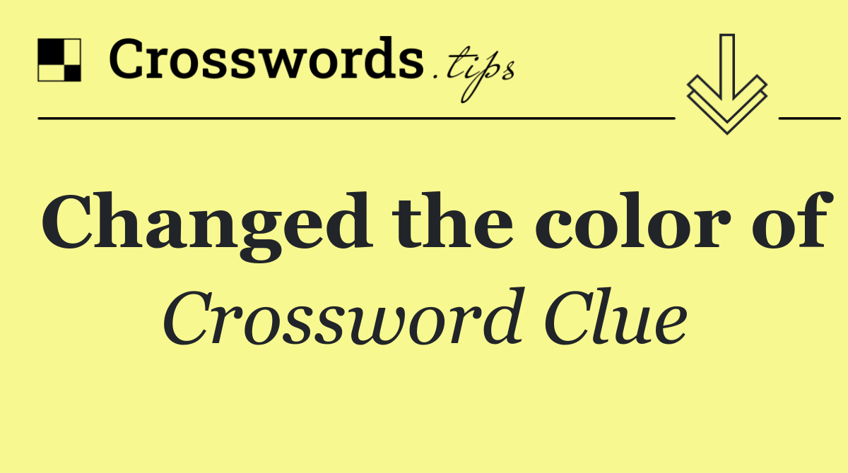 Changed the color of