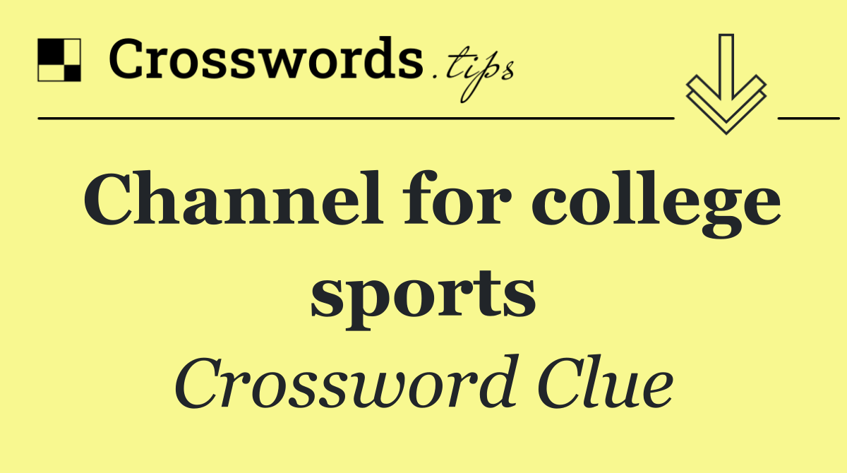 Channel for college sports