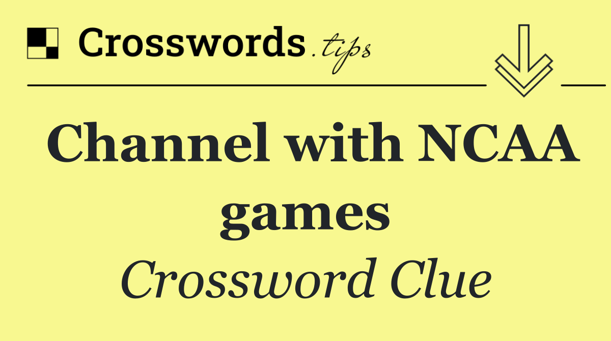 Channel with NCAA games