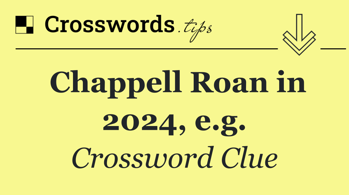 Chappell Roan in 2024, e.g.