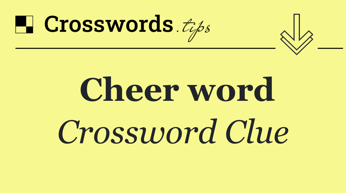 Cheer word