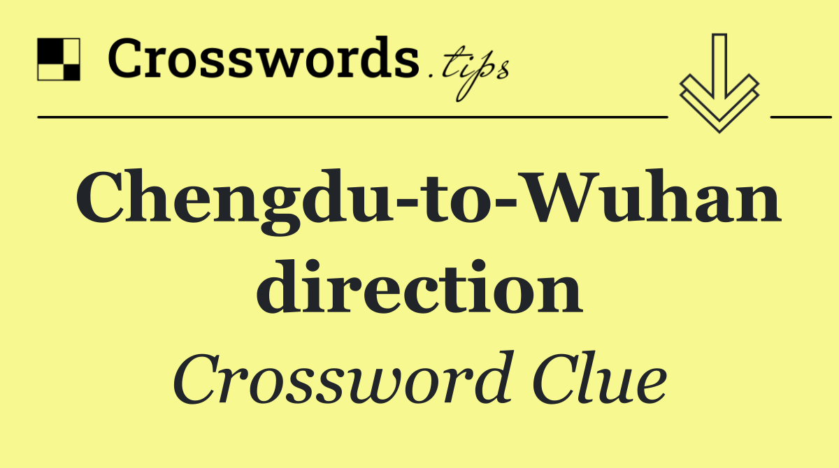 Chengdu to Wuhan direction