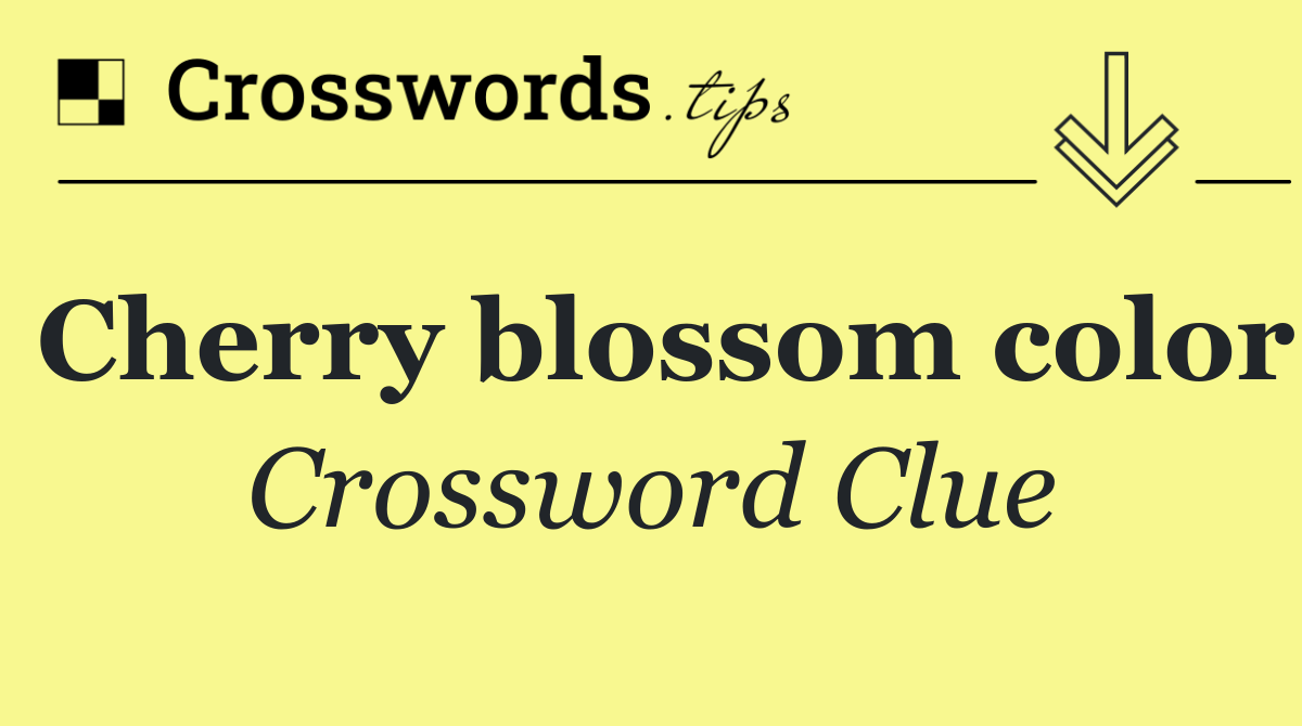 Cherry blossom color