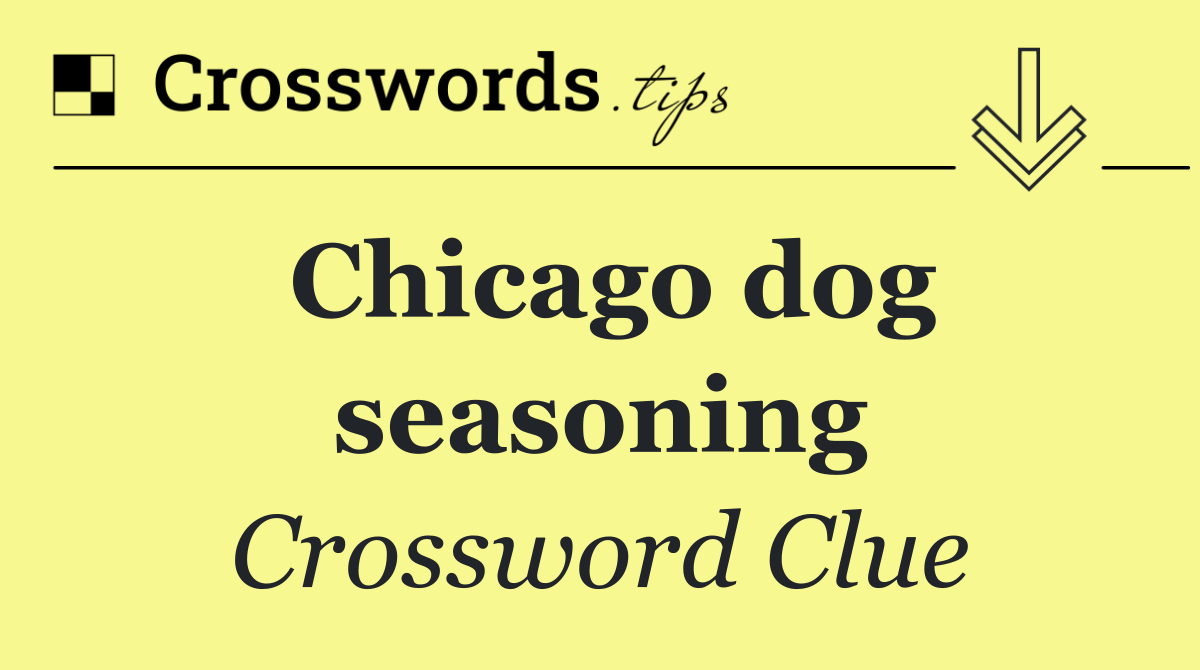 Chicago dog seasoning