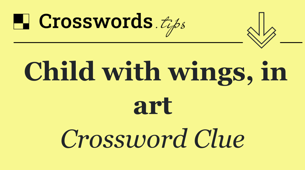 Child with wings, in art