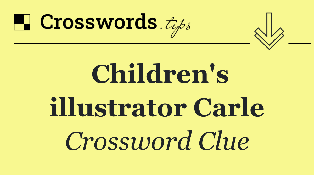 Children's illustrator Carle