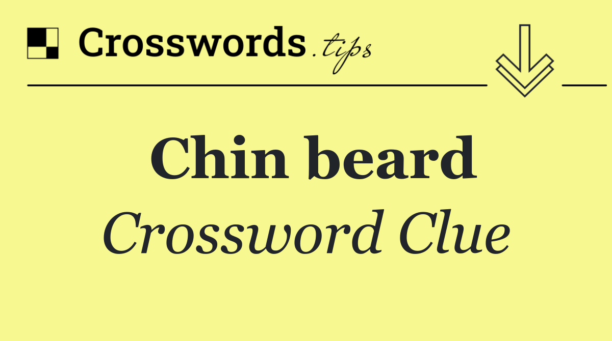 Chin beard