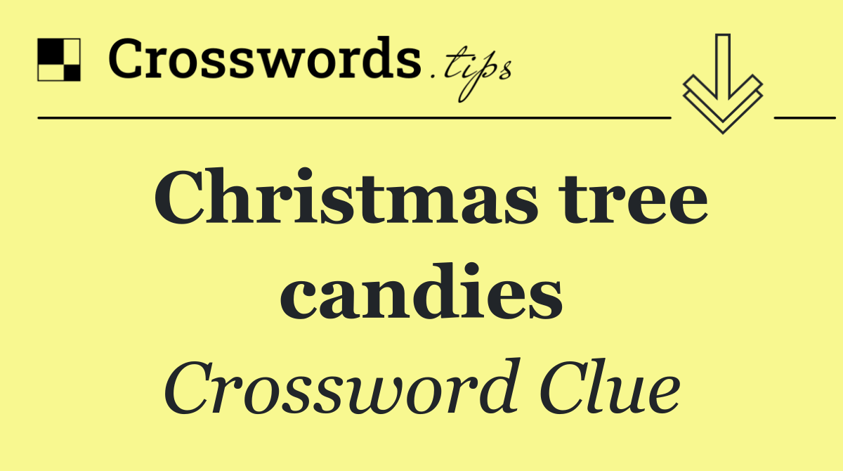 Christmas tree candies