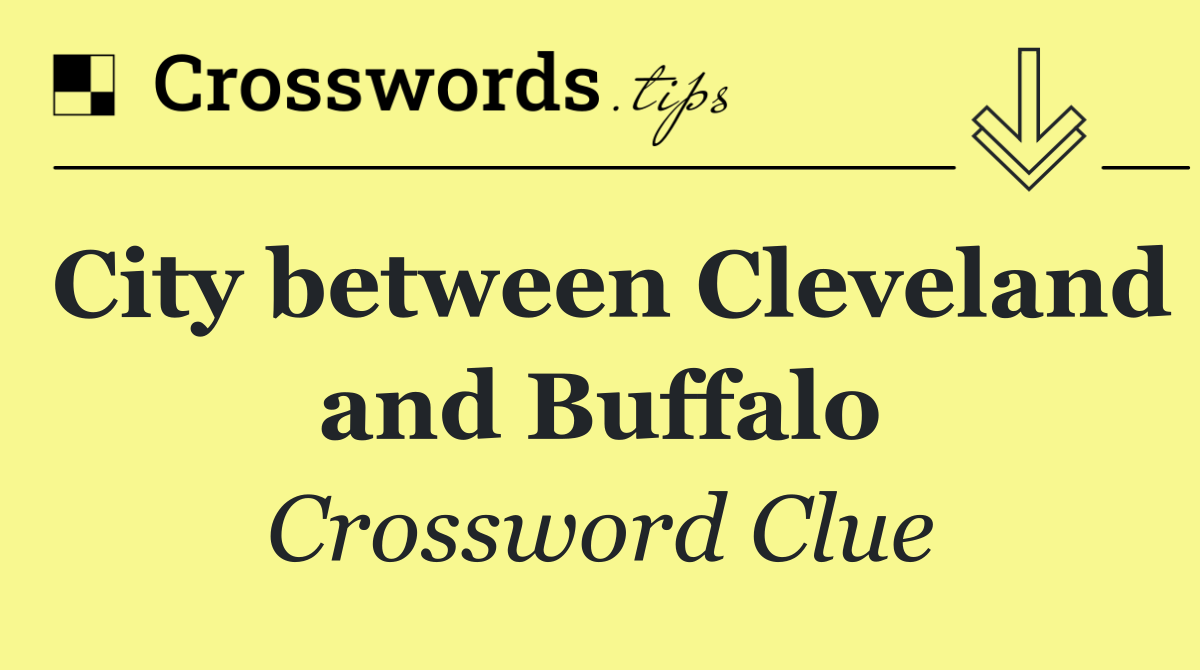City between Cleveland and Buffalo