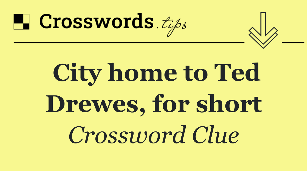 City home to Ted Drewes, for short