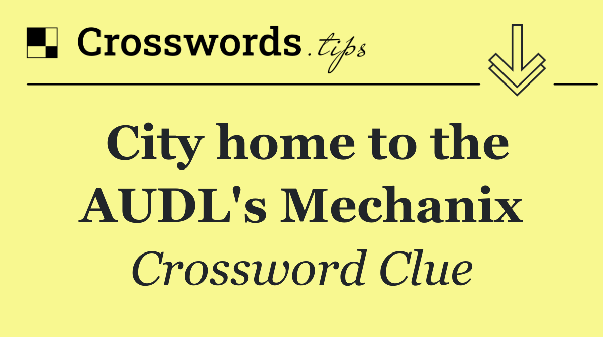 City home to the AUDL's Mechanix