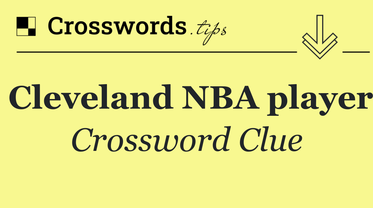 Cleveland NBA player