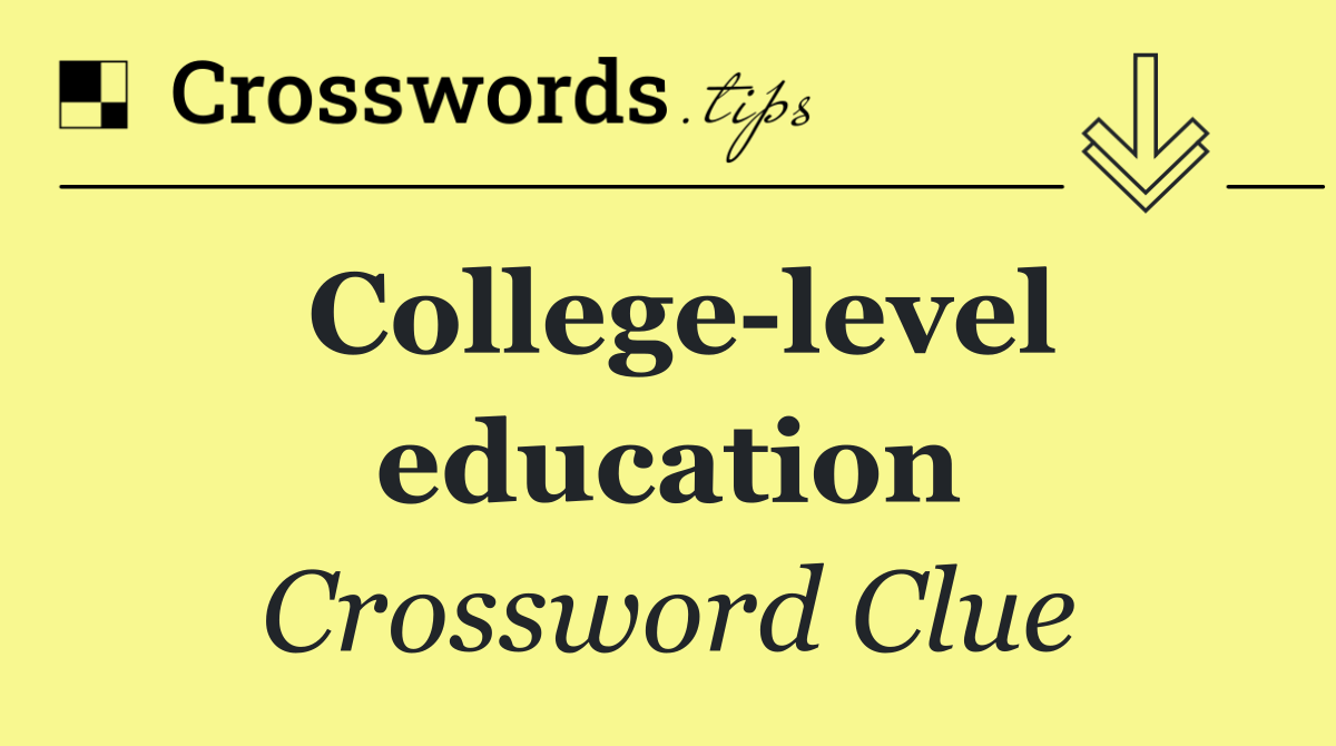 College level education