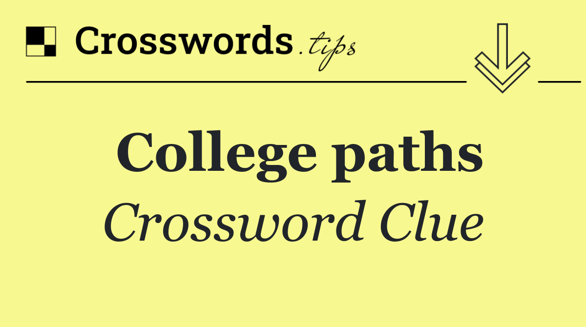 College paths