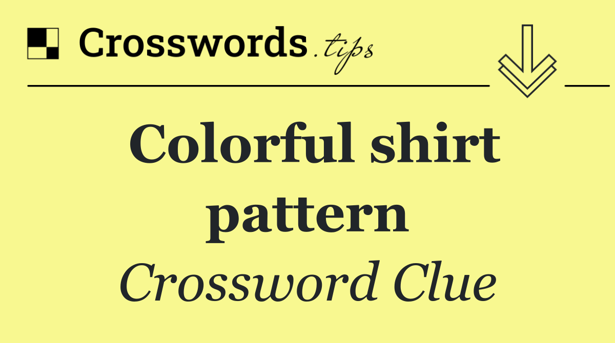 Colorful shirt pattern
