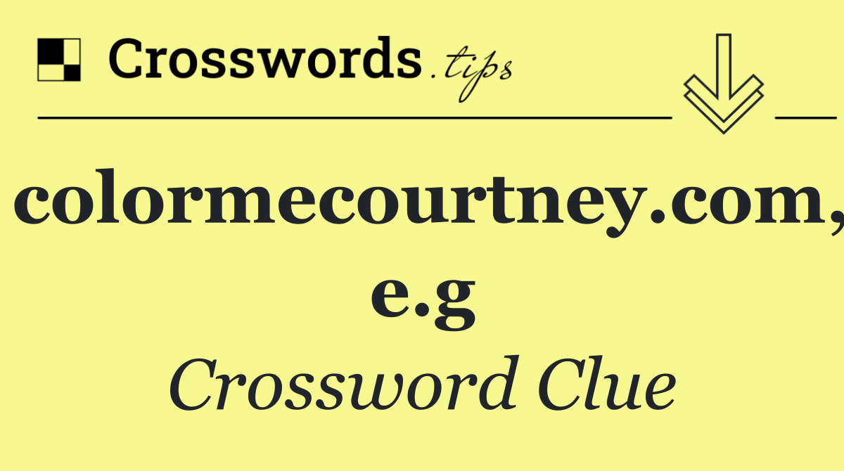 colormecourtney.com, e.g