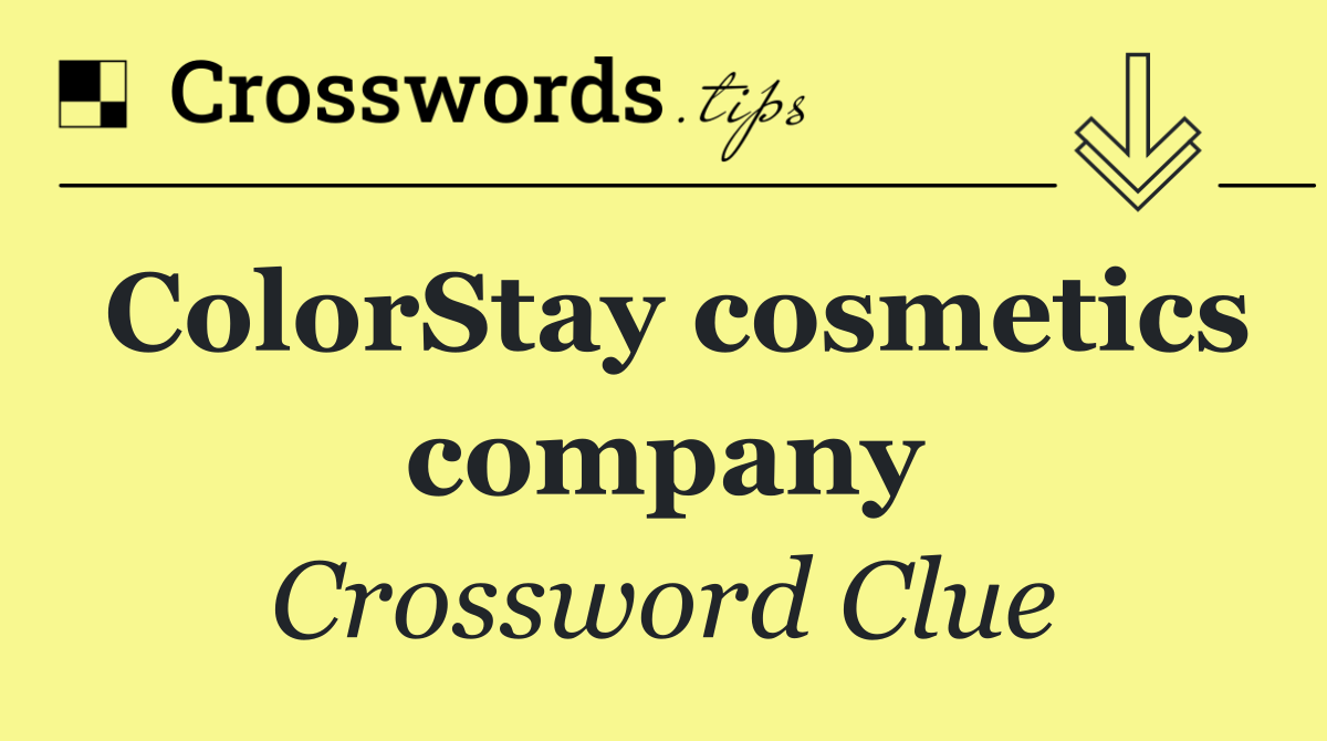 ColorStay cosmetics company