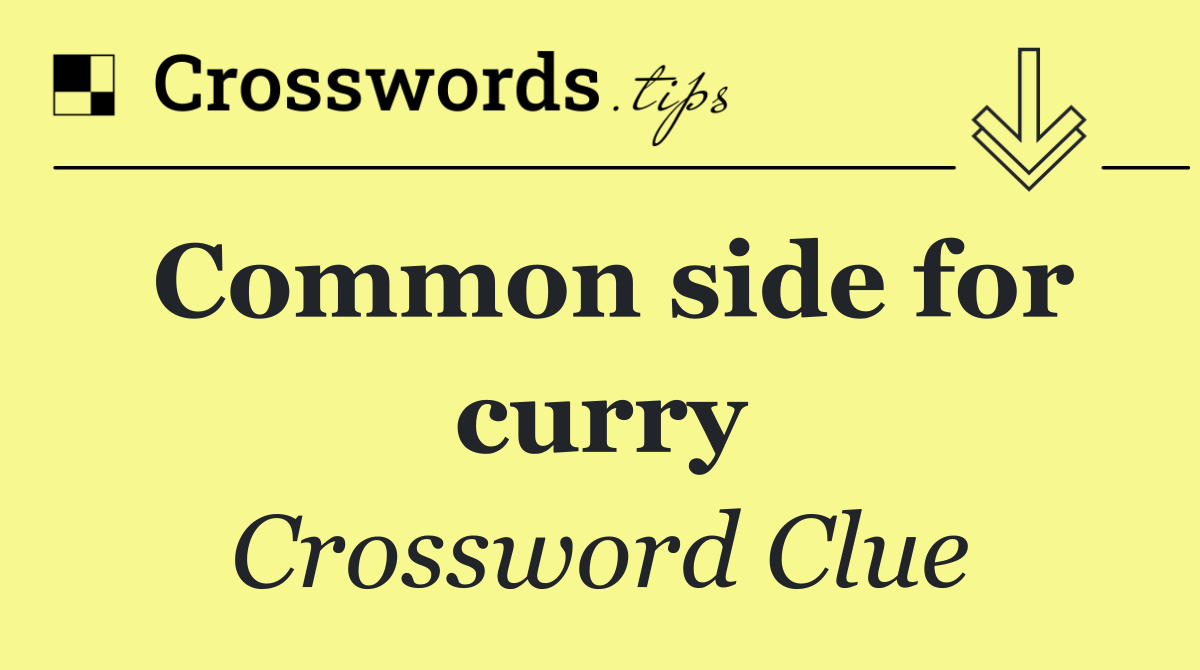 Common side for curry