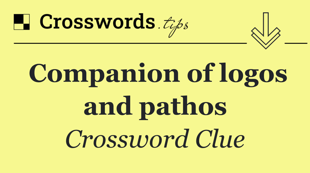 Companion of logos and pathos