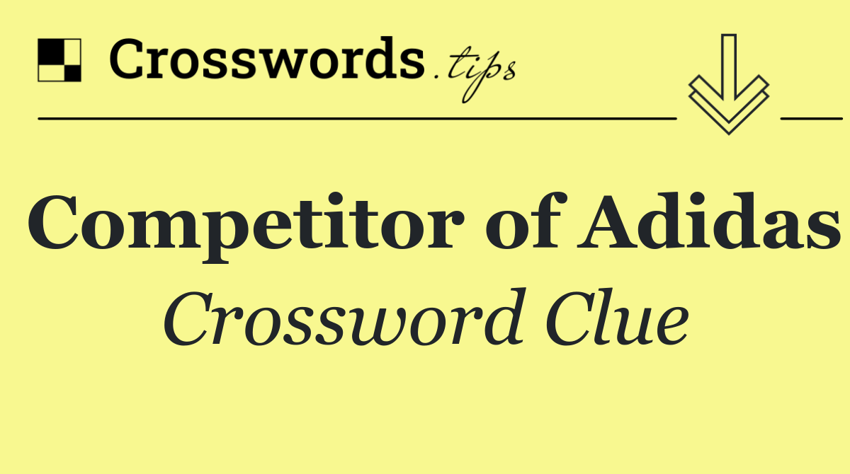 Competitor of Adidas