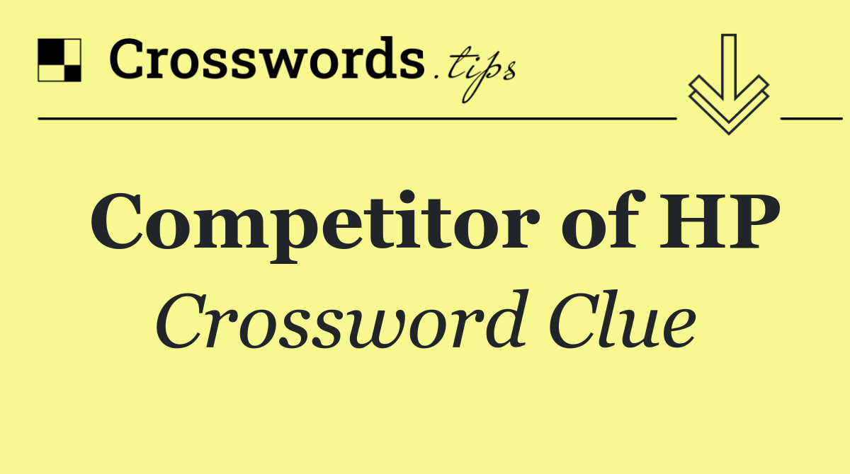 Competitor of HP