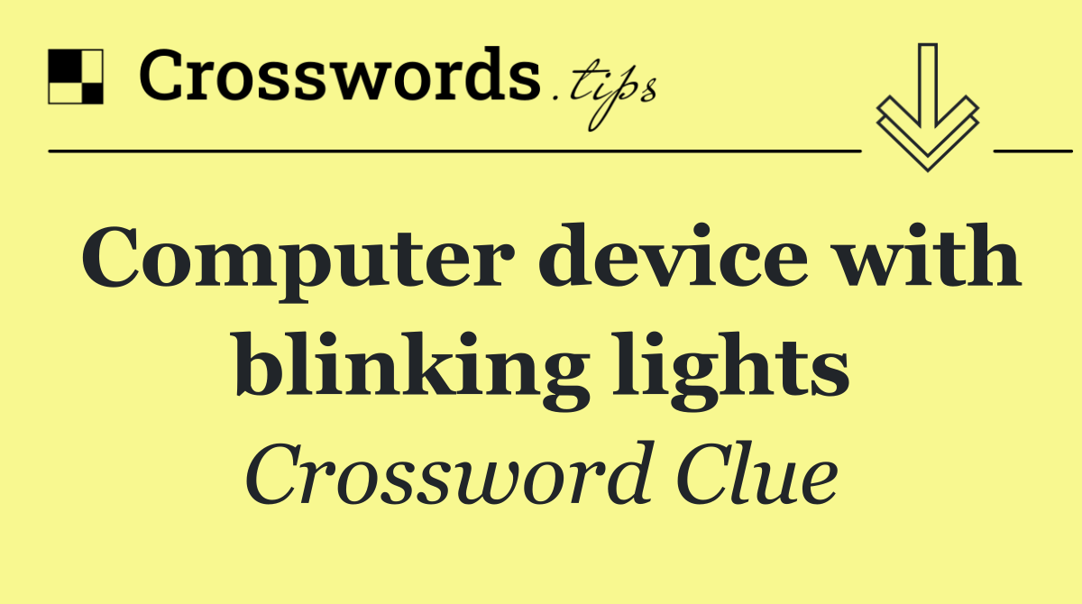 Computer device with blinking lights
