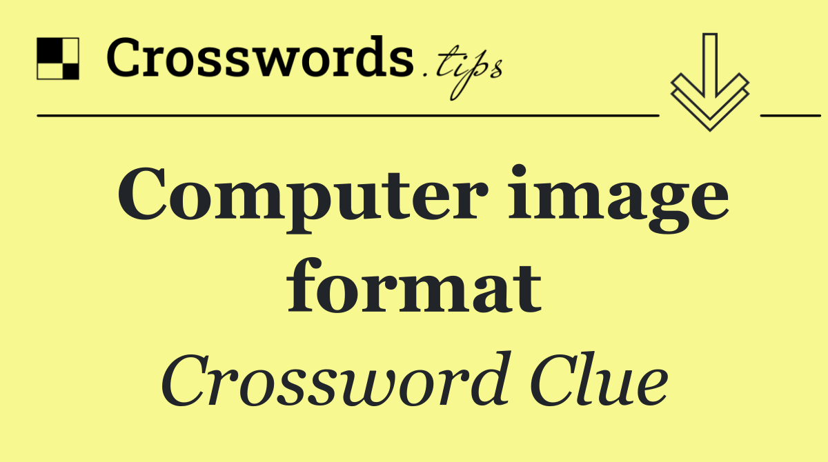 Computer image format