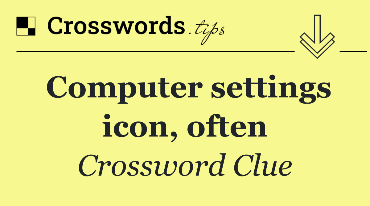 Computer settings icon, often