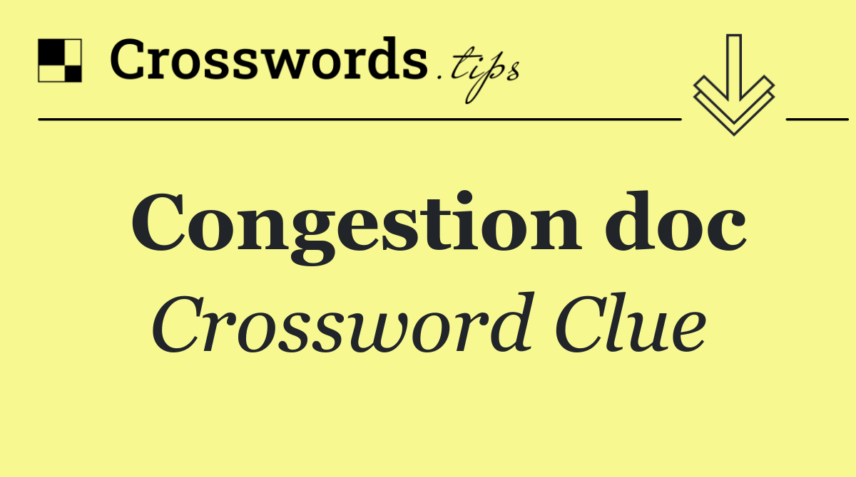 Congestion doc