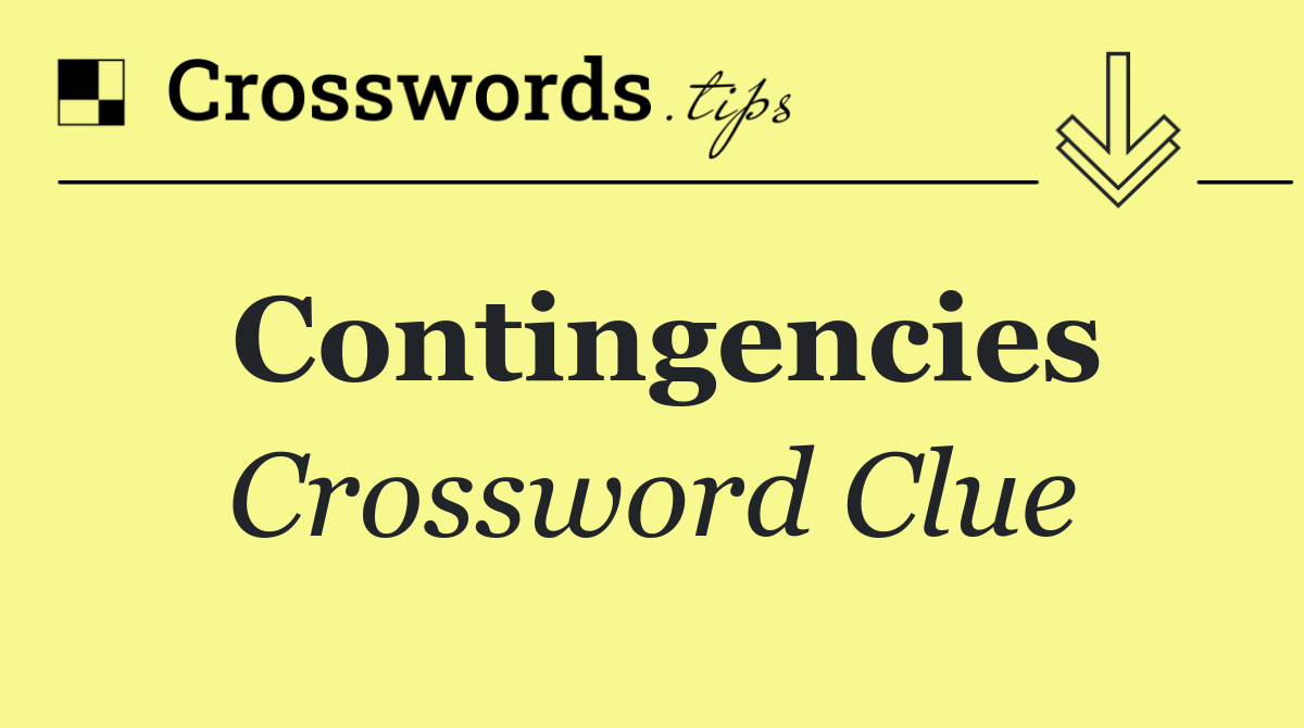 Contingencies