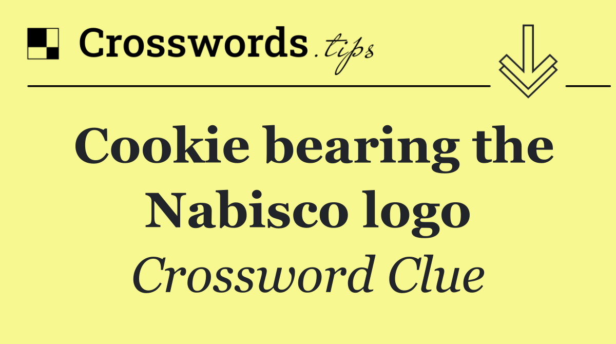 Cookie bearing the Nabisco logo