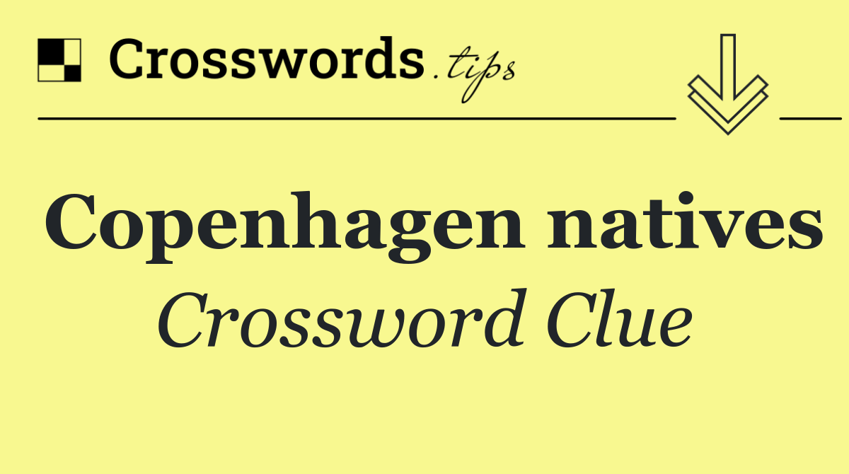 Copenhagen natives