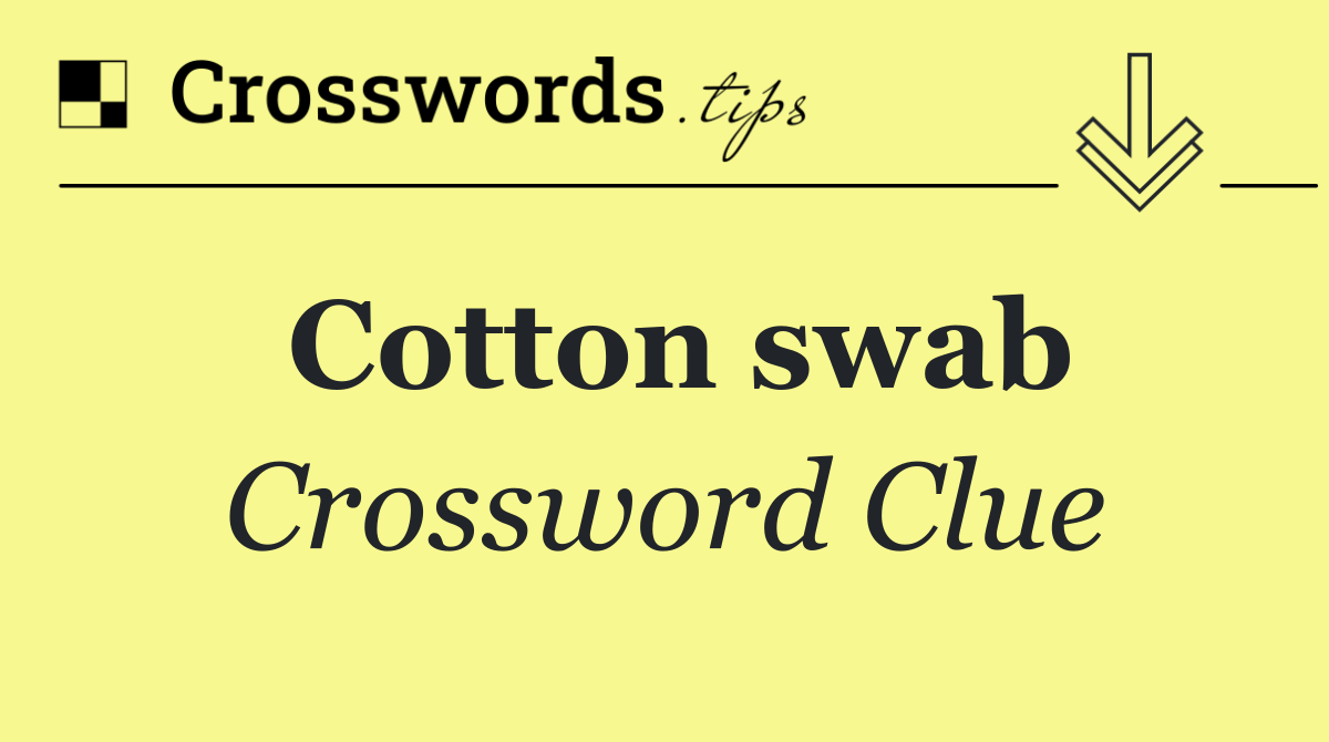 Cotton swab