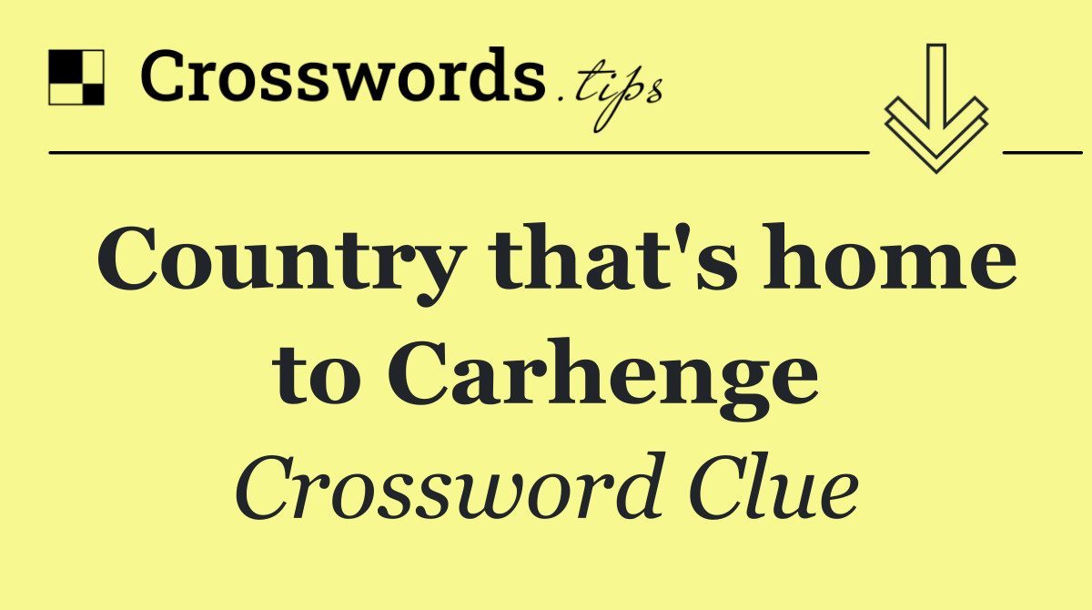 Country that's home to Carhenge