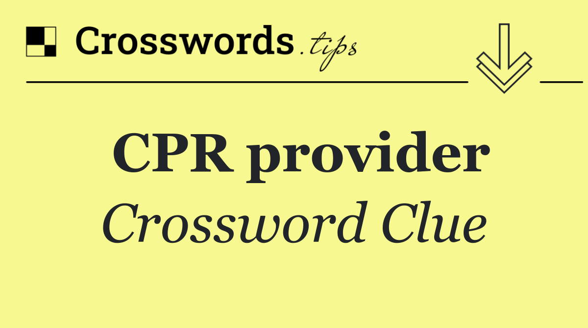 CPR provider