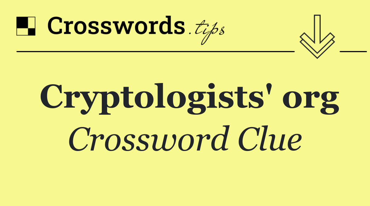 Cryptologists' org