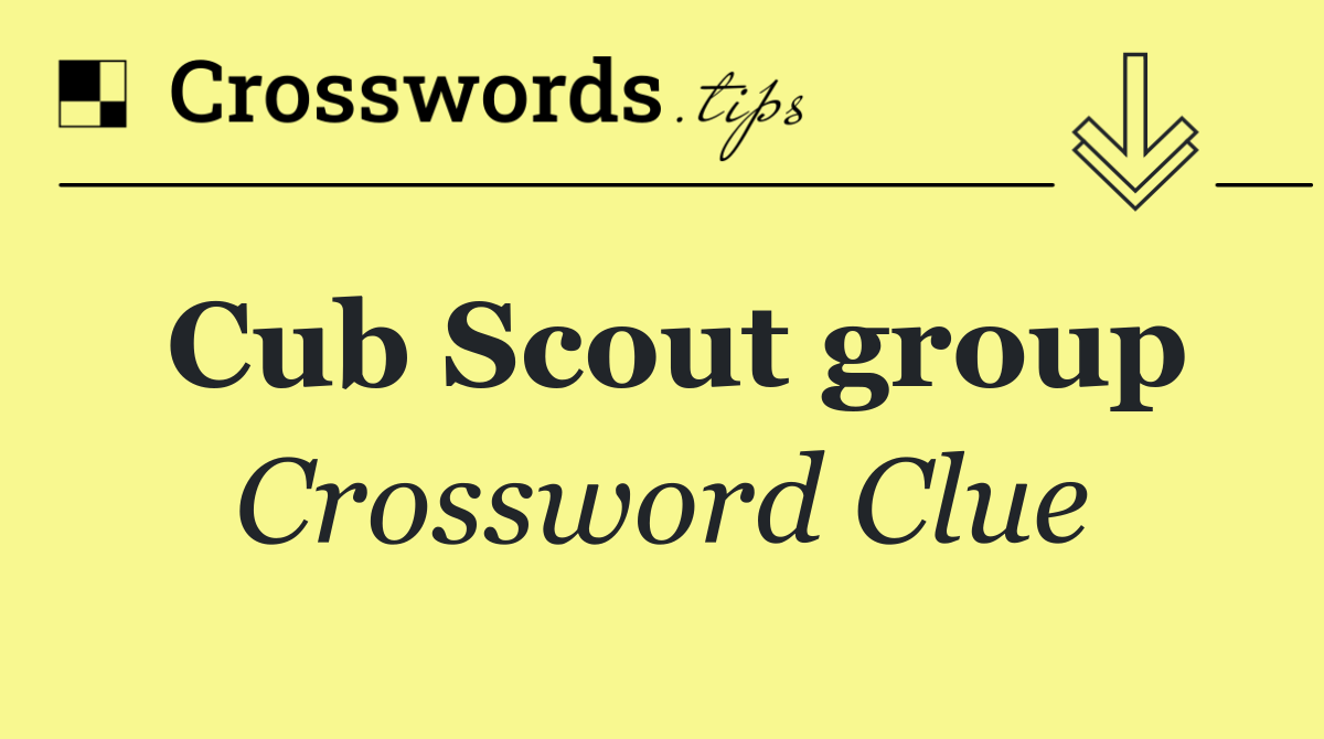 Cub Scout group