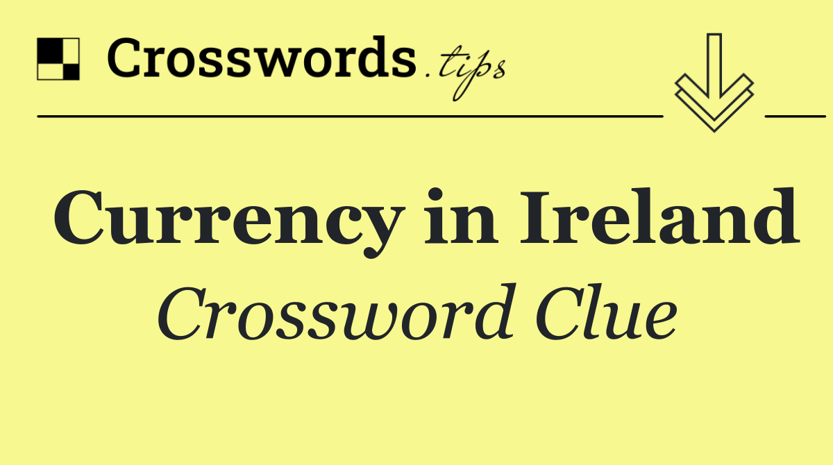 Currency in Ireland