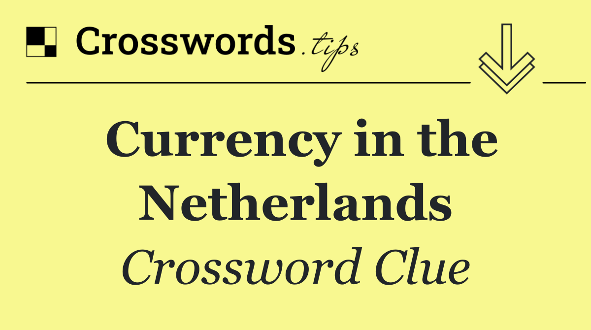 Currency in the Netherlands
