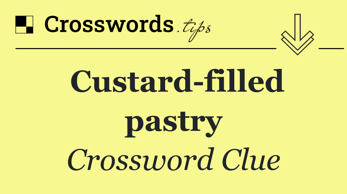 Custard filled pastry