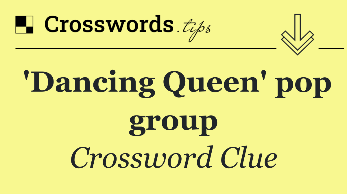 'Dancing Queen' pop group